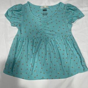 Levi's Light Blue Floral Kids Tee